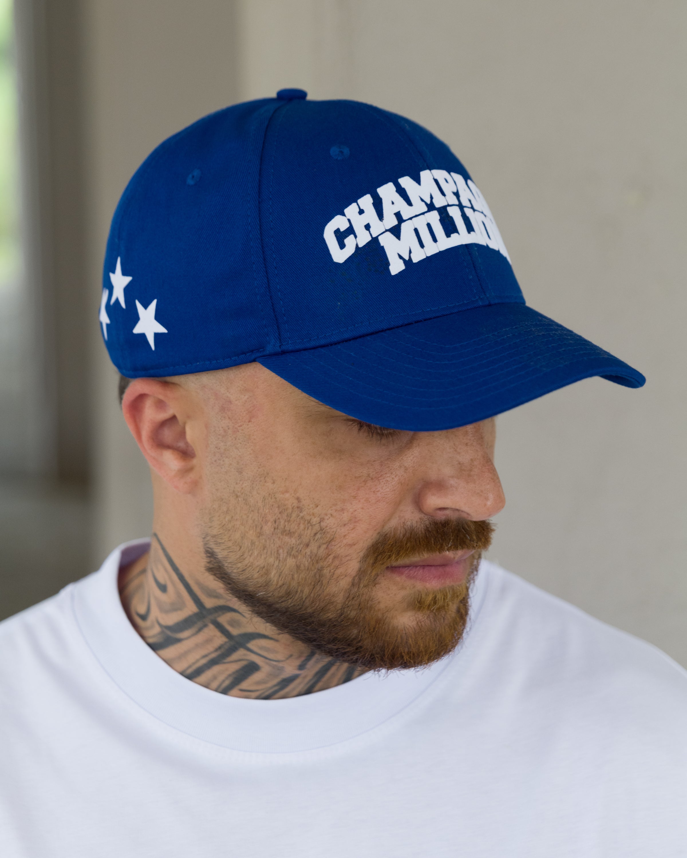 Cappello Champagne Million Blu