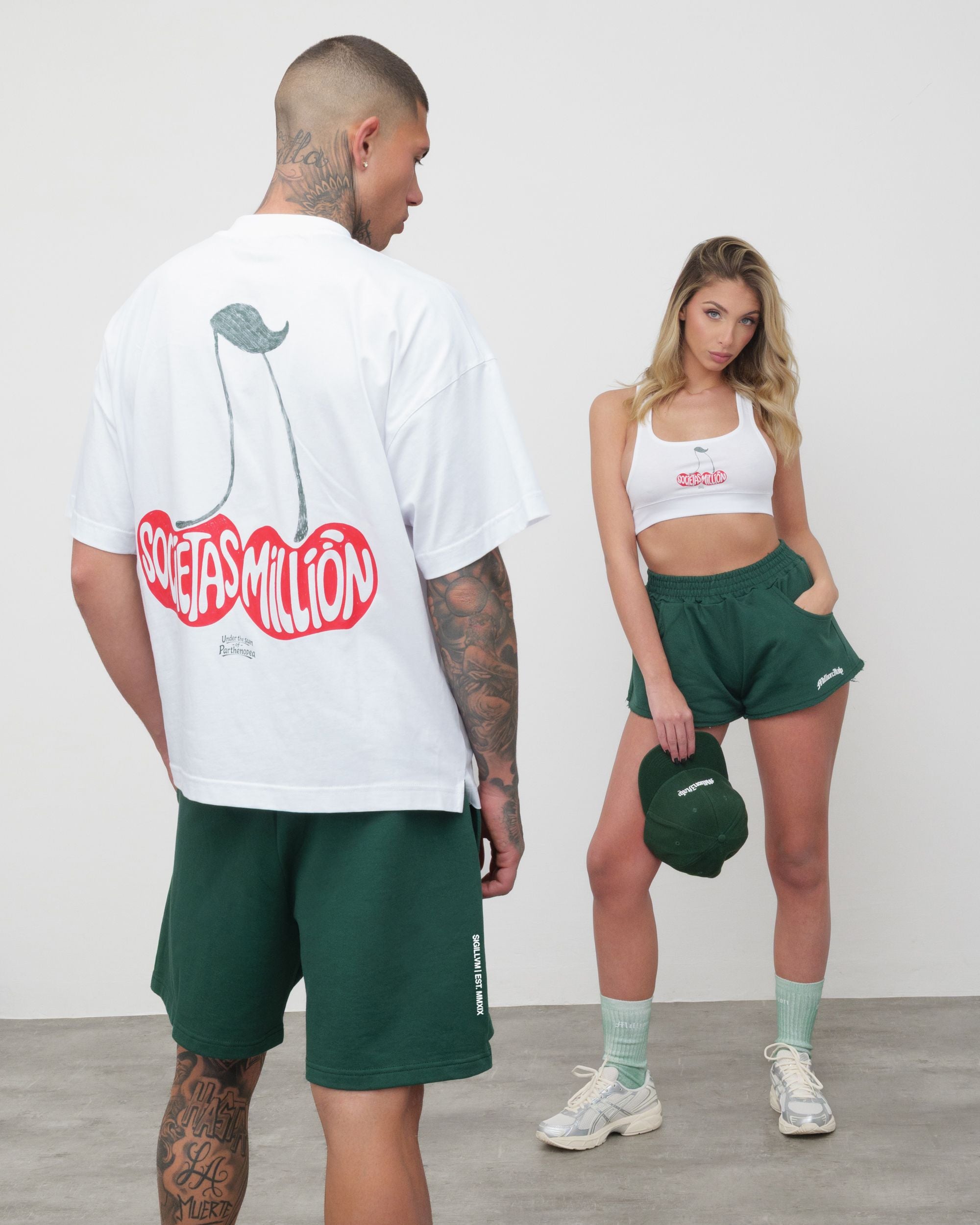 T-Shirt Ciliegie Bianca