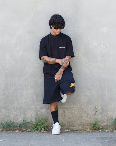Black Arch Logo Yellow T-Shirt