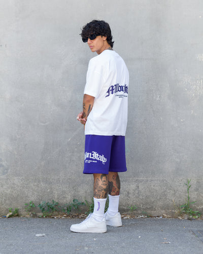 White Arch Logo Purple T-Shirt