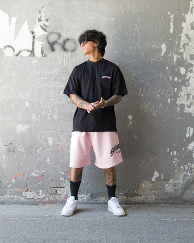 Pink Arch Logo Shorts