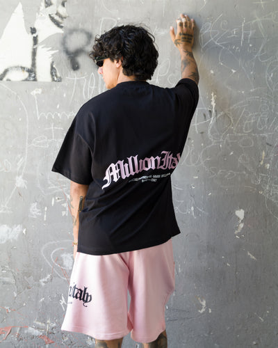 Black Arch Logo Pink T-Shirt