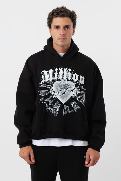Hoodie Black Heart