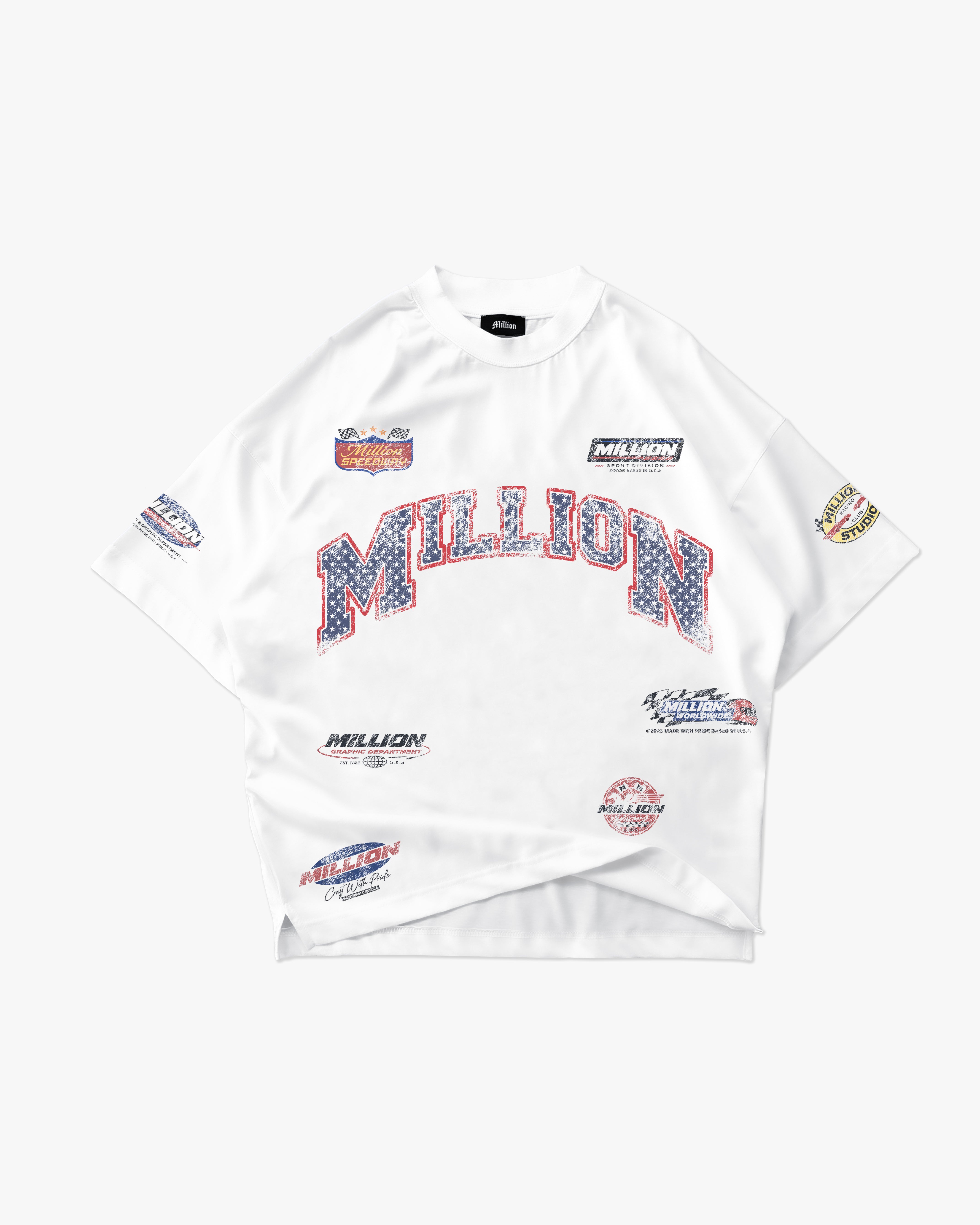 T-Shirt Racing Bianca