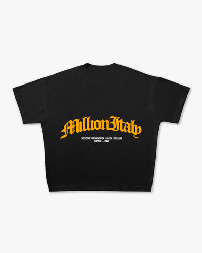 Black Arch Logo Yellow T-Shirt
